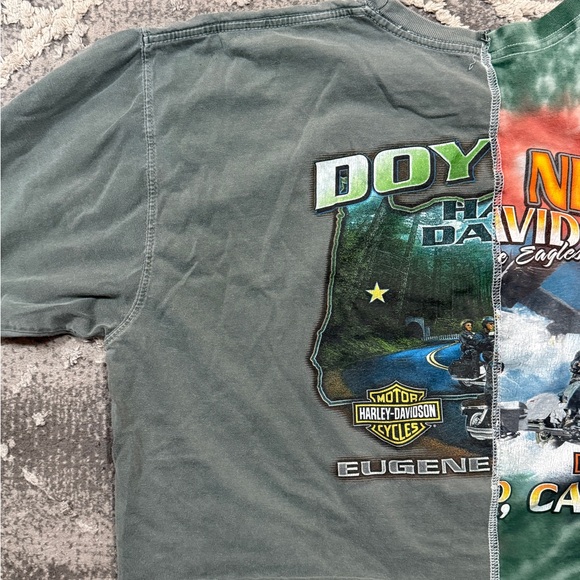 Vintage Reworked Harley-Davidson Cropped Tee - Picture 5 of 6